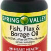 68957d4e68879952821d8fdb454ef15db84a66d64c5e9f315ace7.jpg Spring Valley - Fish, Flaxseed, Borage Oil, Omega 3, 6, 9, 120 Softgels + Your Vitamin Guide©