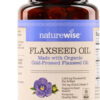NatureWise Flaxseed Oil 1200 mg, Fish Free Omega 3 6 9 with 720mg ALA, Dietary Supplement for Heart Health Support - Organic, Cold Pressed, Non-GMO - 30 Softgels[1-Month Supply]