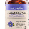 NatureWise Flaxseed Oil 1200 mg, Fish Free Omega 3 6 9 with 720mg ALA, Dietary Supplement for Heart Health Support - Organic, Cold Pressed, Non-GMO - 30 Softgels[1-Month Supply]