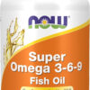 NOW Supplements, Super Omega 3-6-9 1200 mg with a blend of Fish, Borage and Flax Seed Oils, 90 Softgels