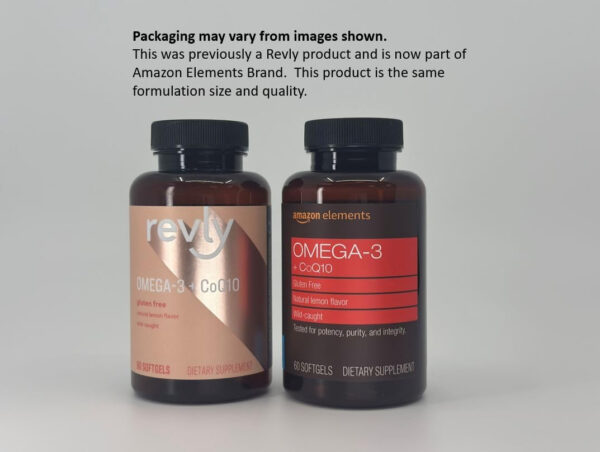 Amazon Elements Omega 3-6-9 Complex of Fish, Flaxseed and Borage Oil - EPA & DHA Omega-3 fatty acids - 60 Softgels, 2 Month Supply