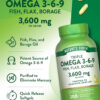 Nature's Truth Triple Omega 3 6 9 | 3600mg | 200 Softgels | Fish, Flax, and Borage Oils | Non-GMO & Gluten Free Supplement