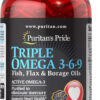 68957ec79282399c2532143cdfd4b3bd0150f840a1000fd9e950b.jpg Puritan's Pride Premium Triple Active Omega 3-6-9 Fish, Flax, and Borage Oils, Dietary Supplement for Heart, Joint, and Cellular Health Support, 240 Rapid Release Softgels