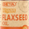 DEVA Organic Vegan Vitamins Flax Seed Oil - Rich in Omega-3, Cold-Pressed & Unrefined - 90 Capsules, 2-Pack