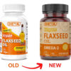 DEVA Organic Vegan Vitamins Flax Seed Oil - Rich in Omega-3, Cold-Pressed & Unrefined - 90 Capsules, 2-Pack