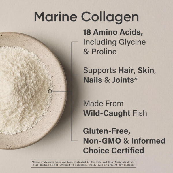 68958a2932882293e7e505d197036f23d3a919ae9445e7cdb146c.jpg Sports Research Marine Collagen Peptides Powder - Sourced from Wild-Caught Fish, Pescatarian Friendly, Keto Certified & Non-GMO Verified - Easy to Mix in Water or Juice! (34 Servings)