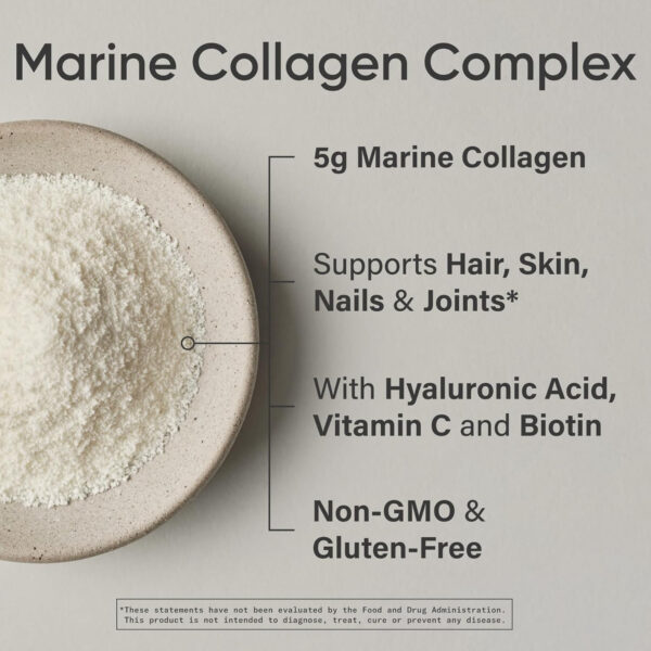 68958a3490d5852e40235356e3c80ef71066b156527ea8b0a0e6a.jpg Sports Research Marine Collagen Peptides Powder - Sourced from Wild-Caught Fish, Pescatarian Friendly, Keto Certified & Non-GMO Verified - Easy to Mix in Water or Juice! (34 Servings)