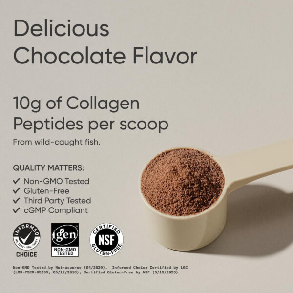 68958a3b108541f0f7eb67ad382eecb9d0ea29564066f8f20f7b9.jpg Sports Research Marine Collagen Peptides Powder - Sourced from Wild-Caught Fish, Pescatarian Friendly, Keto Certified & Non-GMO Verified - Easy to Mix in Water or Juice! (34 Servings)