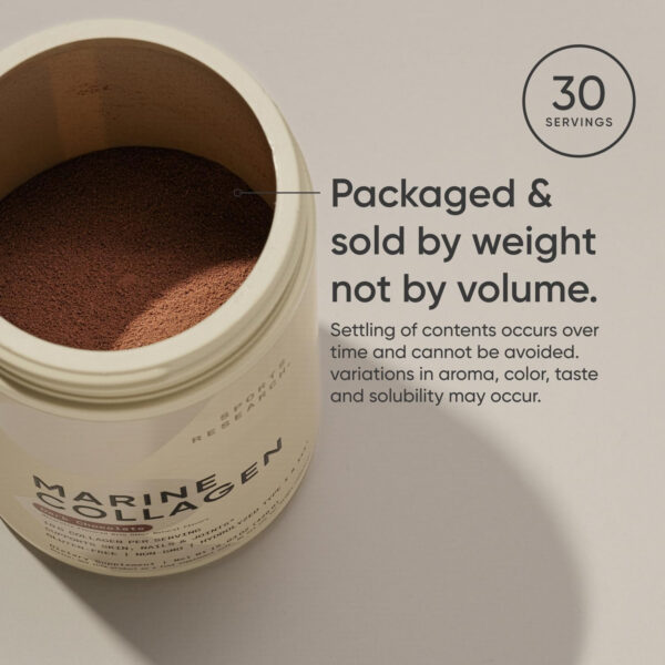 68958a40ef8567a424c79563f9bcd8e823590083e9eabc006538f.jpg Sports Research Marine Collagen Peptides Powder - Sourced from Wild-Caught Fish, Pescatarian Friendly, Keto Certified & Non-GMO Verified - Easy to Mix in Water or Juice! (34 Servings)