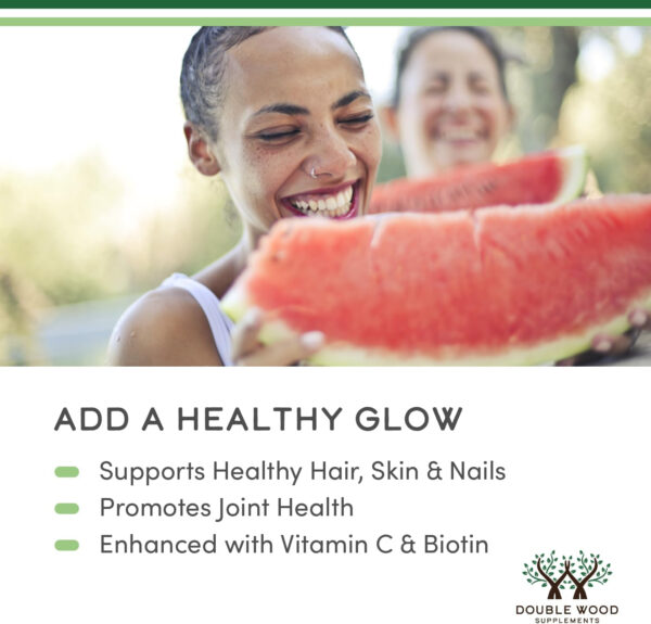 68958ad04541b7dcaa4fe2f66c9f2e8c7aa0331dcca1cf3f2cbde.jpg Double Wood Supplements Liquid Collagen - 2500mg of Hydrolyzed Bovine Collagen (Type 1, 3 and Grassfed) - 32 Servings - for Women and Men - 30 mcg of Biotin - Sugar Free Pear Flavor