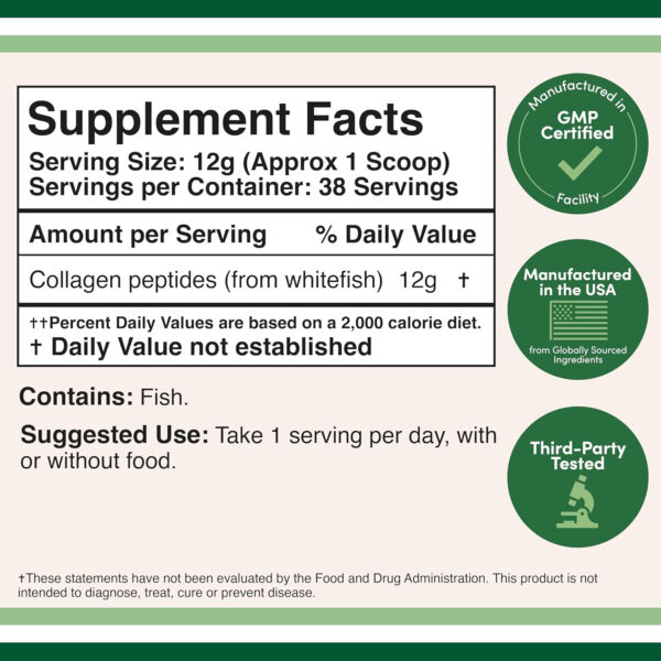68958adf7b754419ddff845ee73e8852a871e6f9deeee2241cfa1.jpg Double Wood Supplements Liquid Collagen - 2500mg of Hydrolyzed Bovine Collagen (Type 1, 3 and Grassfed) - 32 Servings - for Women and Men - 30 mcg of Biotin - Sugar Free Pear Flavor