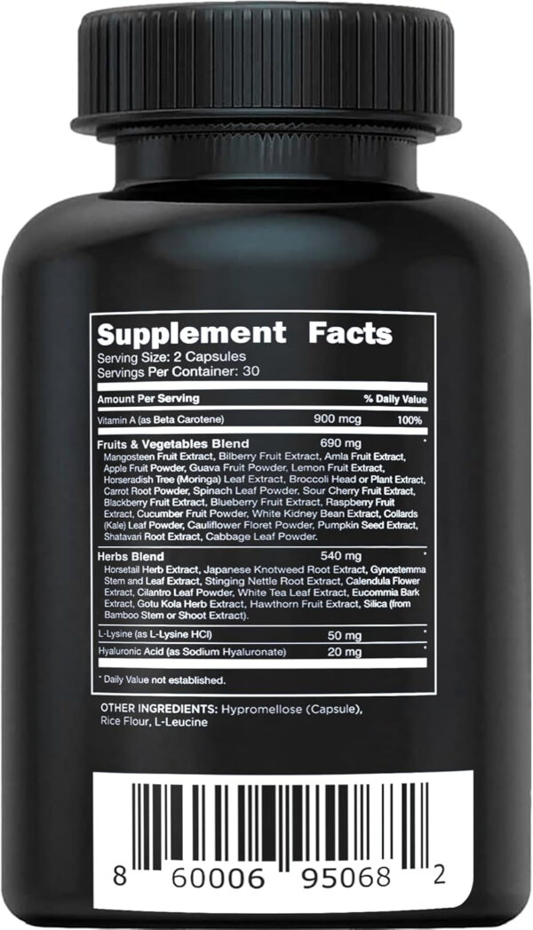 Vital Vitamins Multi Collagen for Women & Men - Type I, II, III, V, X - Grass Fed, Non-GMO - 150 Capsules