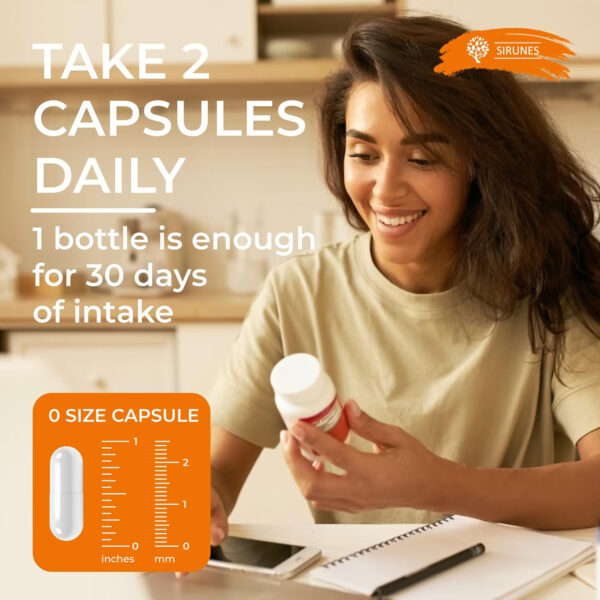 68958ba9a29e1ab3dfc09dcc823cc1f08c0ad2c5343adda1012d3.jpg SIRUNES Bovine Collagen Supplements for Men and Women I Hydrolyzed Grass Fed Bovine Collagen Peptides Dietary Supplement for Joint, Nerve & Bone Support - Non-GMO, Anti-Aging - 100 Capsules