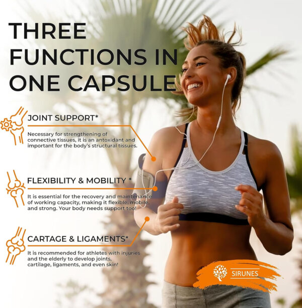 68958bac87e8ffe2f1b6457741830255d217e1e0de6d123c7456c.jpg SIRUNES Bovine Collagen Supplements for Men and Women I Hydrolyzed Grass Fed Bovine Collagen Peptides Dietary Supplement for Joint, Nerve & Bone Support - Non-GMO, Anti-Aging - 100 Capsules