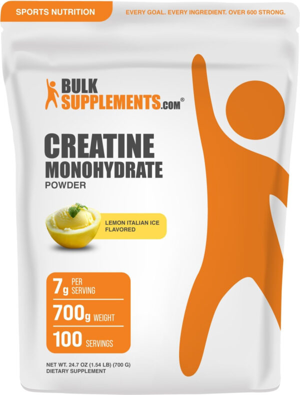 BulkSupplements.com Creatine Monohydrate Powder - Micronized Creatine Powder, Unflavored - Pure & Gluten Free, 5g (5000mg) per Servings, 500g (1.1 lbs) (Pack of 1)