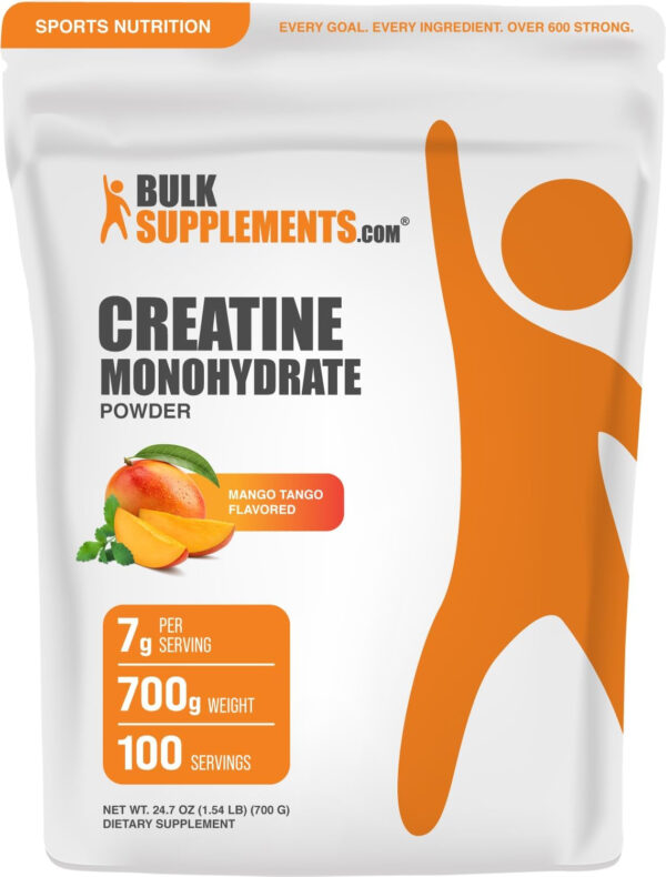 BulkSupplements.com Creatine Monohydrate Powder - Micronized Creatine Powder, Unflavored - Pure & Gluten Free, 5g (5000mg) per Servings, 500g (1.1 lbs) (Pack of 1)