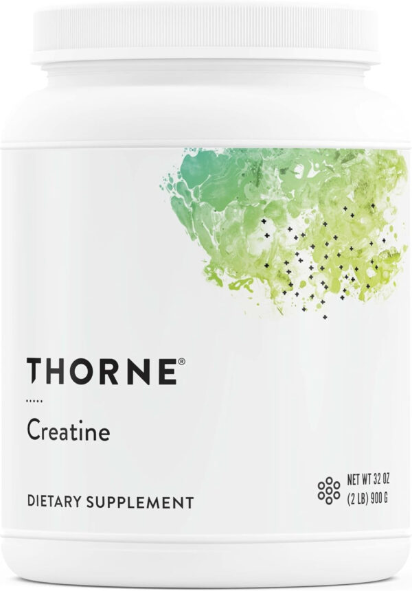 THORNE Creatine - Micronized Creatine Monohydrate Powder, Amino Acid Support for Muscles, Cellular Energy & Cognitive Function* - Unflavored - NSF Certified for Sport - 5 g per Serving - 90 Servings
