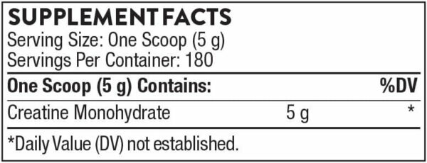 THORNE Creatine - Micronized Creatine Monohydrate Powder, Amino Acid Support for Muscles, Cellular Energy & Cognitive Function* - Unflavored - NSF Certified for Sport - 5 g per Serving - 90 Servings