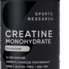 Sports Research Creatine Monohydrate - Gain Lean Muscle, Improve Performance and Strength and Support Workout Recovery - 5 g Micronized Creatine - 1.1LBS