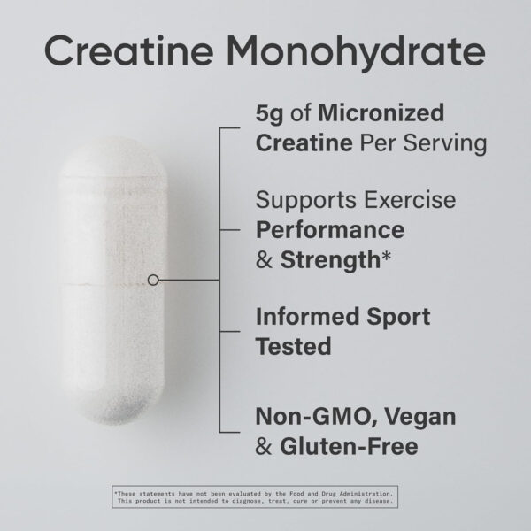 Sports Research Creatine Monohydrate - Gain Lean Muscle, Improve Performance and Strength and Support Workout Recovery - 5 g Micronized Creatine - 1.1LBS