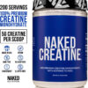 NAKED Pure Micronized Creatine Monohydrate – 200 Servings, 1,000g Bulk – Vegan, Non-GMO, Gluten & Soy Free - Muscle Building, Strength Training, Gym & Fitness Supplement