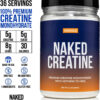 NAKED Pure Micronized Creatine Monohydrate – 200 Servings, 1,000g Bulk – Vegan, Non-GMO, Gluten & Soy Free - Muscle Building, Strength Training, Gym & Fitness Supplement