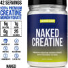NAKED Pure Micronized Creatine Monohydrate – 200 Servings, 1,000g Bulk – Vegan, Non-GMO, Gluten & Soy Free - Muscle Building, Strength Training, Gym & Fitness Supplement