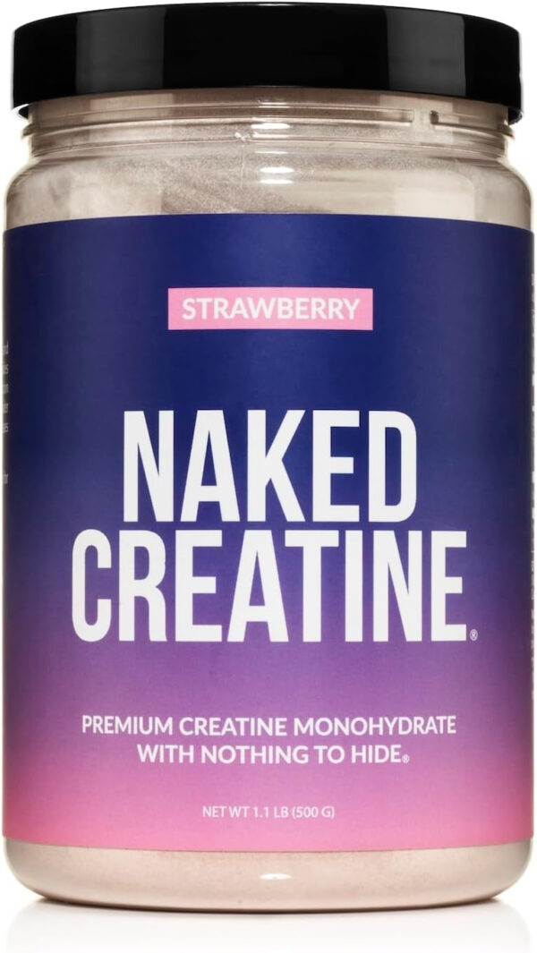 NAKED Pure Micronized Creatine Monohydrate – 200 Servings, 1,000g Bulk – Vegan, Non-GMO, Gluten & Soy Free - Muscle Building, Strength Training, Gym & Fitness Supplement