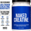 NAKED Pure Micronized Creatine Monohydrate – 200 Servings, 1,000g Bulk – Vegan, Non-GMO, Gluten & Soy Free - Muscle Building, Strength Training, Gym & Fitness Supplement