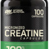 Optimum Nutrition Micronized Creatine Monohydrate Capsules, Keto Friendly, 2500mg, 200 Capsules (Packaging May Vary)