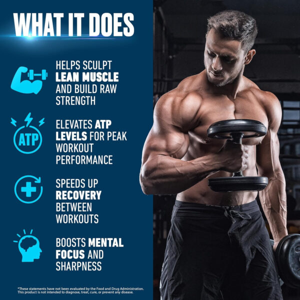 6895a5d37761587f1d454816f30ec90edfff9dcea959053939b05.jpg Creatine Monohydrate Powder 500g – Supports Muscle Growth, Strength & Cognitive Function*, 5g per Serv - 100 Servings, Pure Micronized Creatine for Enhanced Performance, Unflavored, 17.9 oz