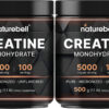 NatureBell Creatine Monohydrate Powder 500g, 5,000mg Per Serving | Micronized, Pure & Unflavored | Pre-Workout Muscle Support | Keto, Vegan, Filler-Free | 100 Servings (1.1 lb)