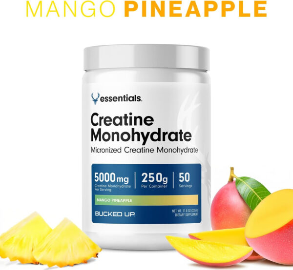 6895a6f45e4de78c2fa3836d98b5b7cd56379076ba8e38f0feca4.jpg Bucked Up Pure Micronized Creatine Monohydrate for Women and Men - Easy to Mix and Unflavored - 5G Per Serving - 50 Servings - 250 Grams Per Container