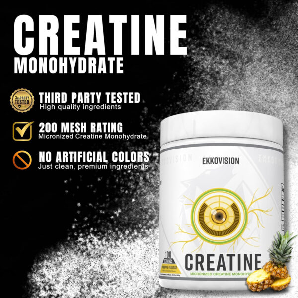 6895a817db1bd65d433e3254226fda59290ef0ab8746198b53d99.jpg Creatine Monohydrate Powder, Micronized, Unflavored, Pre Workout & Post Workout Supplement for Men and Women, Energy Support, Easy to Mix in Shakes, Smoothies & Beverages, 200 Servings