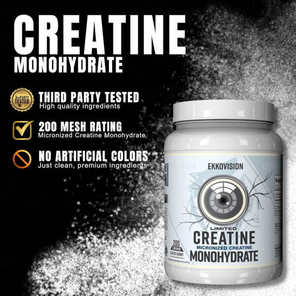 6895a81c45c9fe30c0d10c4e9d5ed486f0f8eec10579151007c6e.jpg Creatine Monohydrate Powder, Micronized, Unflavored, Pre Workout & Post Workout Supplement for Men and Women, Energy Support, Easy to Mix in Shakes, Smoothies & Beverages, 200 Servings