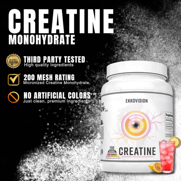 6895a83718532ed2d2daa224f8c052fec0f96dff4a774bededd05.jpg Creatine Monohydrate Powder, Micronized, Unflavored, Pre Workout & Post Workout Supplement for Men and Women, Energy Support, Easy to Mix in Shakes, Smoothies & Beverages, 200 Servings