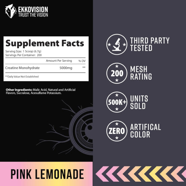 6895a8389aae5f19ddead484d24555bc187d2be25707cf6faa2ac.jpg Creatine Monohydrate Powder, Micronized, Unflavored, Pre Workout & Post Workout Supplement for Men and Women, Energy Support, Easy to Mix in Shakes, Smoothies & Beverages, 200 Servings