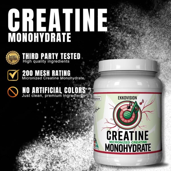 6895a83b9633d47751cca8296ee58fe3a6b427325bb825279ab39.jpg Creatine Monohydrate Powder, Micronized, Unflavored, Pre Workout & Post Workout Supplement for Men and Women, Energy Support, Easy to Mix in Shakes, Smoothies & Beverages, 200 Servings
