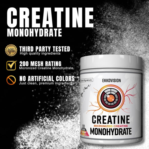 6895a84fcd65cba40a1874c00a2c9ffa7fe46a052707ddee5bb0f.jpg Creatine Monohydrate Powder, Micronized, Unflavored, Pre Workout & Post Workout Supplement for Men and Women, Energy Support, Easy to Mix in Shakes, Smoothies & Beverages, 200 Servings