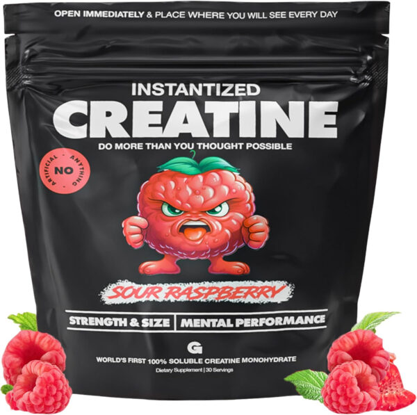 Gains in Bulk Instantized Creatine Monohydrate for Women and Men, Soluble Pre Workout Powder, Supports Muscle Building, Strength and Performance, Bodybuilding Supplements, Unflavored, 100 Servings