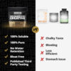 Gains in Bulk Instantized Creatine Monohydrate for Women and Men, Soluble Pre Workout Powder, Supports Muscle Building, Strength and Performance, Bodybuilding Supplements, Unflavored, 100 Servings