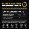 Gains in Bulk Instantized Creatine Monohydrate for Women and Men, Soluble Pre Workout Powder, Supports Muscle Building, Strength and Performance, Bodybuilding Supplements, Unflavored, 100 Servings