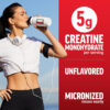 6895a8f9b1d133ee41f48ee29f2cb7e1ba676bbb6c8c4b13aeee5.jpg FORCE FACTOR Creatine Monohydrate Powder, 5g Micronized Dose to Support Muscle Growth, Strength, Recovery, Cognitive Health & Memory, Unflavored, 100 Servings