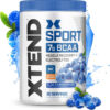 XTEND Sport BCAA Powder Blue Raspberry Ice - Electrolyte Powder for Recovery & Hydration with Amino Acids - 30 Servings