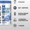 XTEND Sport BCAA Powder Blue Raspberry Ice - Electrolyte Powder for Recovery & Hydration with Amino Acids - 30 Servings