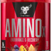BSN Amino X Muscle Recovery & Endurance Powder with BCAAs, Intra Workout Support, 10 Grams of Amino Acids, Keto Friendly, Caffeine Free, Flavor: Fruit Punch, 30 servings (Packaging May Vary)