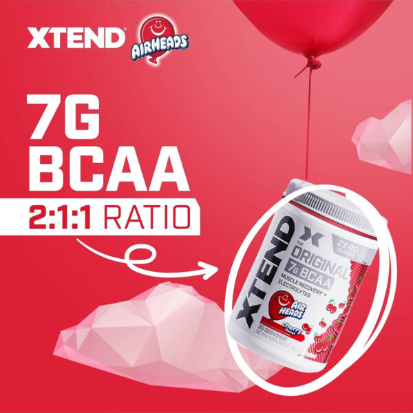 Xtend XTEND Original BCAA Powder 7g BCAA and 2.5g L-Glutamine, Sugar Free Post Workout Muscle Recovery Drink with Amino Acids for Men & Women, 30 Servings
