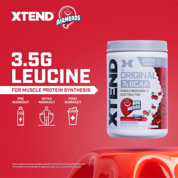 Xtend XTEND Original BCAA Powder 7g BCAA and 2.5g L-Glutamine, Sugar Free Post Workout Muscle Recovery Drink with Amino Acids for Men & Women, 30 Servings