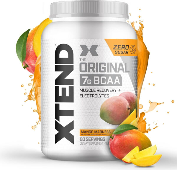 Xtend XTEND Original BCAA Powder 7g BCAA and 2.5g L-Glutamine, Sugar Free Post Workout Muscle Recovery Drink with Amino Acids for Men & Women, 30 Servings