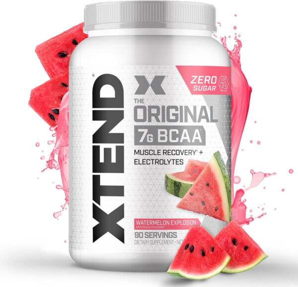 Xtend XTEND Original BCAA Powder 7g BCAA and 2.5g L-Glutamine, Sugar Free Post Workout Muscle Recovery Drink with Amino Acids for Men & Women, 30 Servings